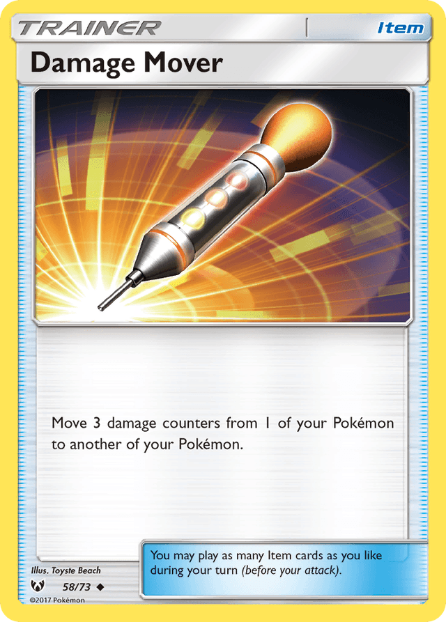 Carta Damage Mover 58/73 do set Shining Legends — Pokémon TCG | Bynx