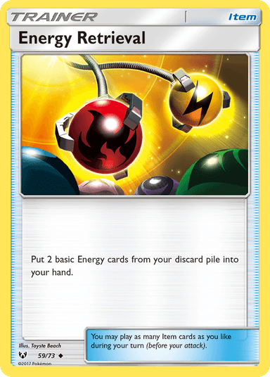 Carta Energy Retrieval 59/73 do set Shining Legends — Pokémon TCG | Bynx