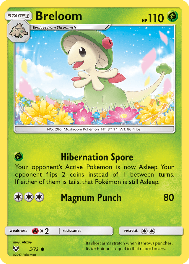 Carta Breloom 5/73 do set Shining Legends — Pokémon TCG | Bynx