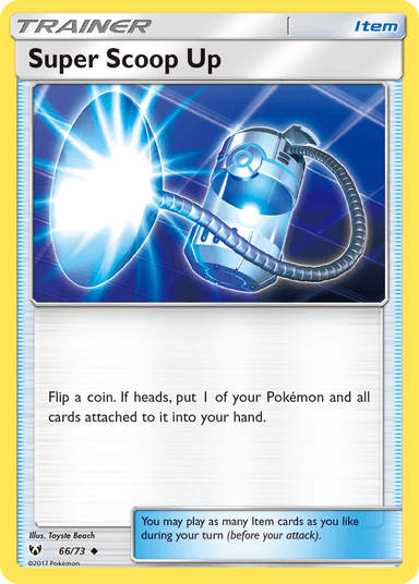 Carta Super Scoop Up 66/73 do set Shining Legends — Pokémon TCG | Bynx
