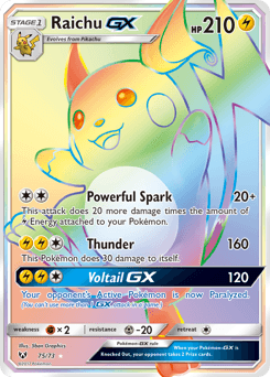 Raichu-GX 75 — Shining Legends