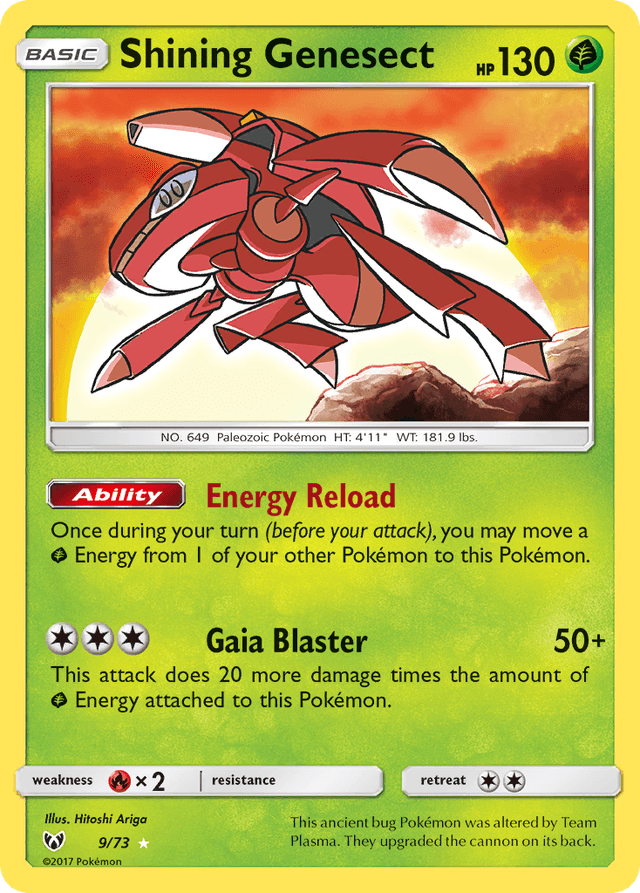 Carta Shining Genesect 9/73 do set Shining Legends — Pokémon TCG | Bynx