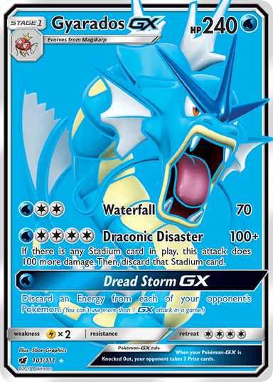 Carta Gyarados-GX 101/111 do set Crimson Invasion — Pokémon TCG | Bynx