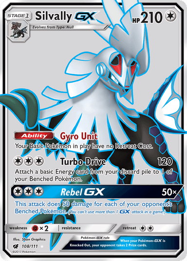 Carta Silvally-GX 108/111 do set Crimson Invasion — Pokémon TCG | Bynx