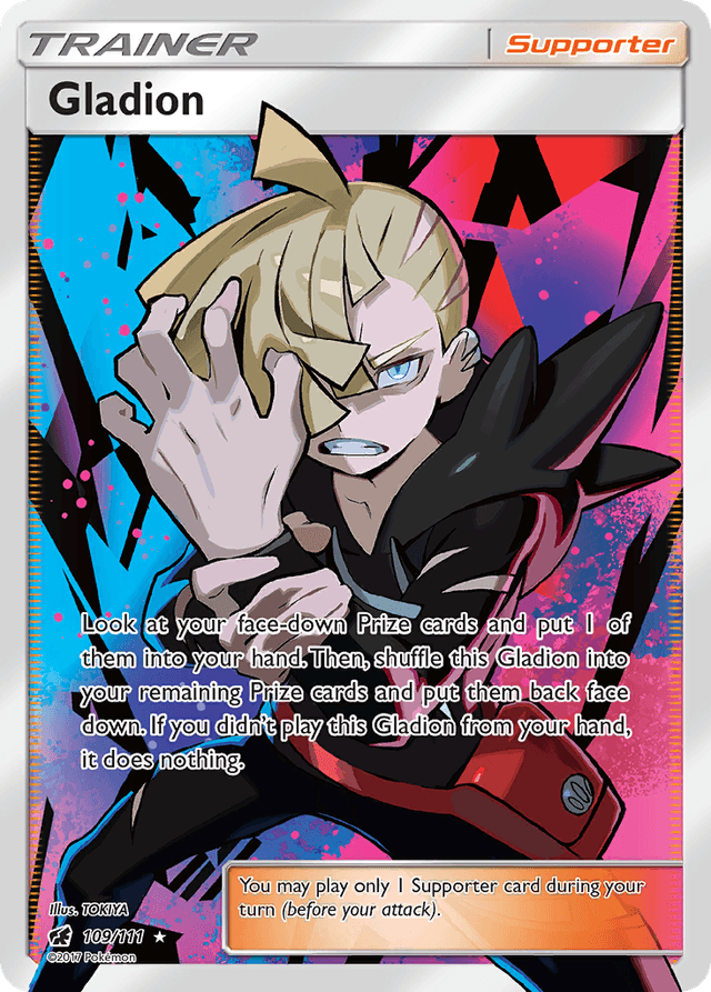 Carta Gladion 109/111 do set Crimson Invasion — Pokémon TCG | Bynx