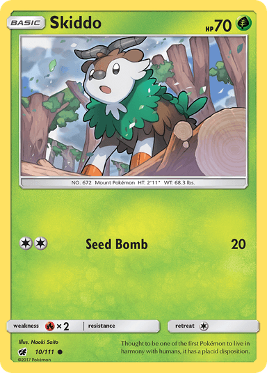 Carta Skiddo 10/111 do set Crimson Invasion — Pokémon TCG | Bynx