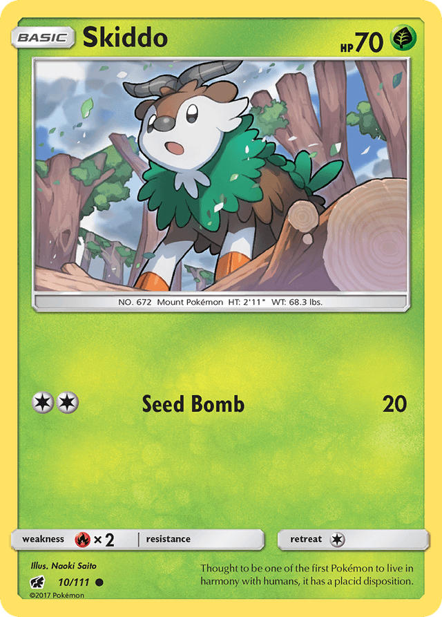 Carta Skiddo 10/111 do set Crimson Invasion — Pokémon TCG | Bynx