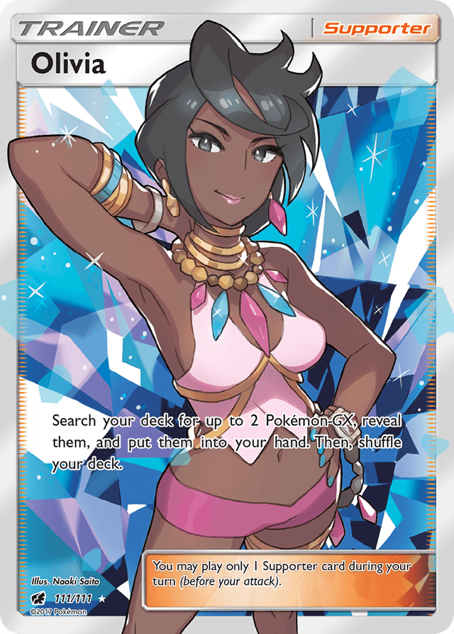Carta Olivia 111/111 do set Crimson Invasion — Pokémon TCG | Bynx