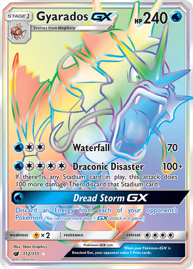 Carta Gyarados-GX 112/111 do set Crimson Invasion — Pokémon TCG | Bynx