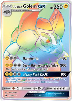 Alolan Golem-GX 113 — Crimson Invasion