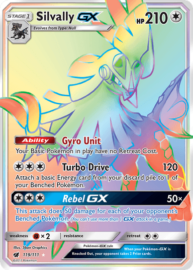 Carta Silvally-GX 119/111 do set Crimson Invasion — Pokémon TCG | Bynx