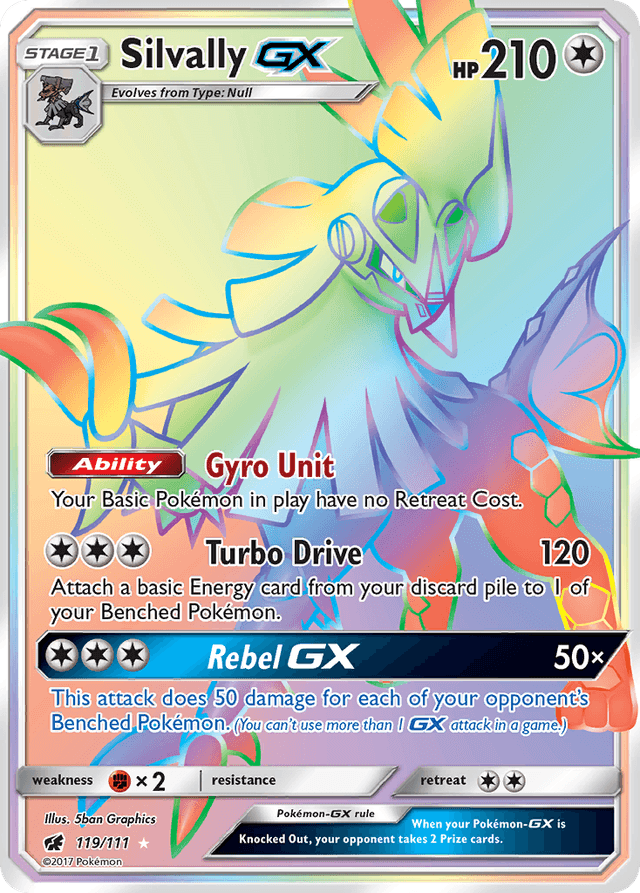 Carta Silvally-GX 119/111 do set Crimson Invasion — Pokémon TCG | Bynx