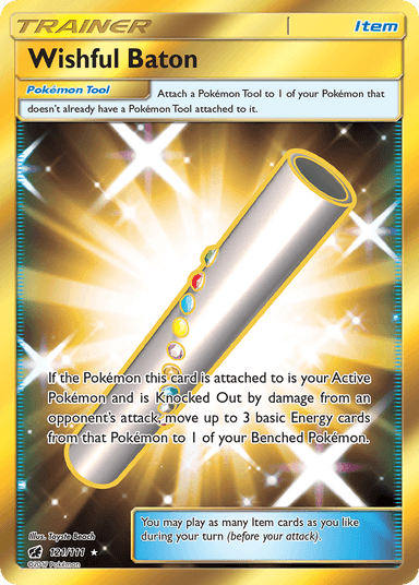 Carta Wishful Baton 121/111 do set Crimson Invasion — Pokémon TCG | Bynx