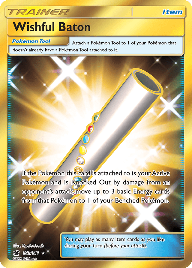 Carta Wishful Baton 121/111 do set Crimson Invasion — Pokémon TCG | Bynx