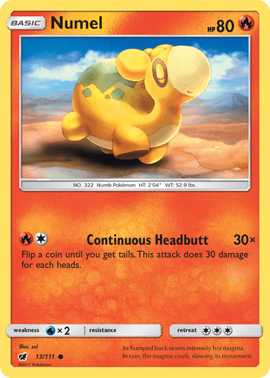 Carta Numel 13/111 do set Crimson Invasion — Pokémon TCG | Bynx