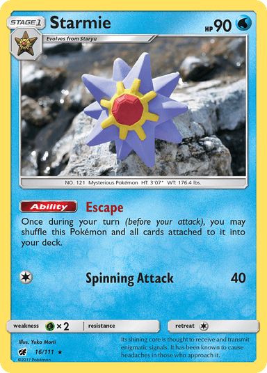 Carta Starmie 16/111 do set Crimson Invasion — Pokémon TCG | Bynx