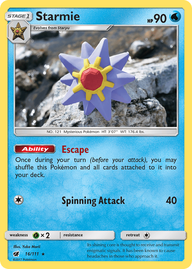 Carta Starmie 16/111 do set Crimson Invasion — Pokémon TCG | Bynx
