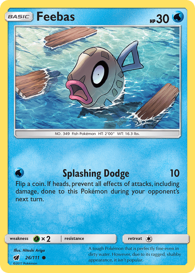 Carta Feebas 26/111 do set Crimson Invasion — Pokémon TCG | Bynx