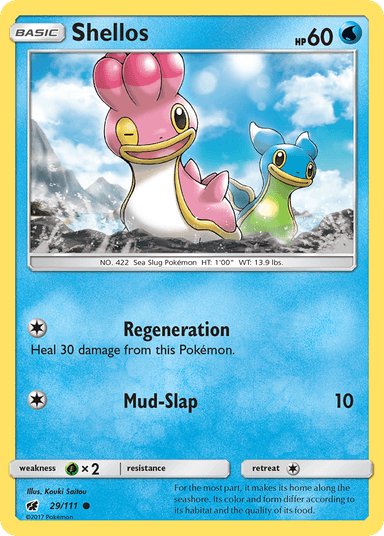 Carta Shellos 29/111 do set Crimson Invasion — Pokémon TCG | Bynx