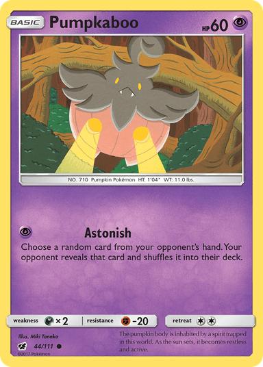 Carta Pumpkaboo 44/111 do set Crimson Invasion — Pokémon TCG | Bynx