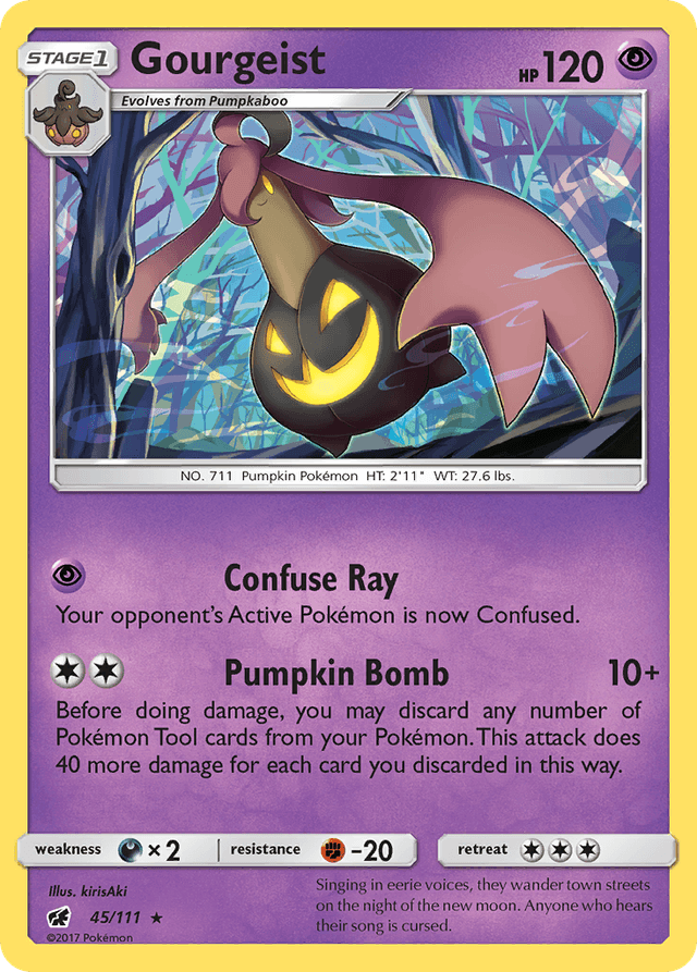 Carta Gourgeist 45/111 do set Crimson Invasion — Pokémon TCG | Bynx