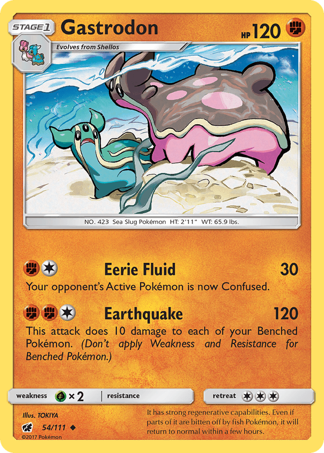 Carta Gastrodon 54/111 do set Crimson Invasion — Pokémon TCG | Bynx