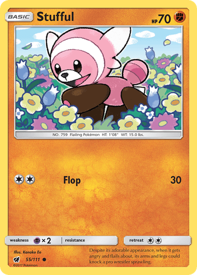 Carta Stufful 55/111 do set Crimson Invasion — Pokémon TCG | Bynx