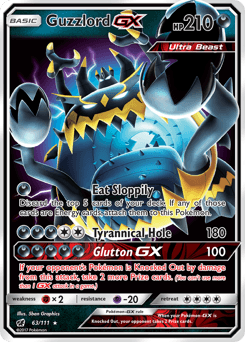 Guzzlord-GX 63 — Crimson Invasion