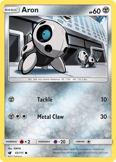 Carta Aron 65/111 do set Crimson Invasion — Pokémon TCG | Bynx