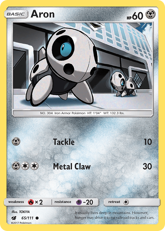 Carta Aron 65/111 do set Crimson Invasion — Pokémon TCG | Bynx