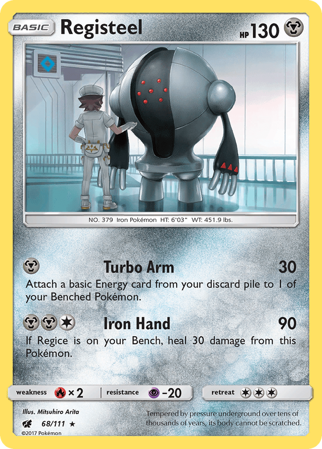 Carta Registeel 68/111 do set Crimson Invasion — Pokémon TCG | Bynx