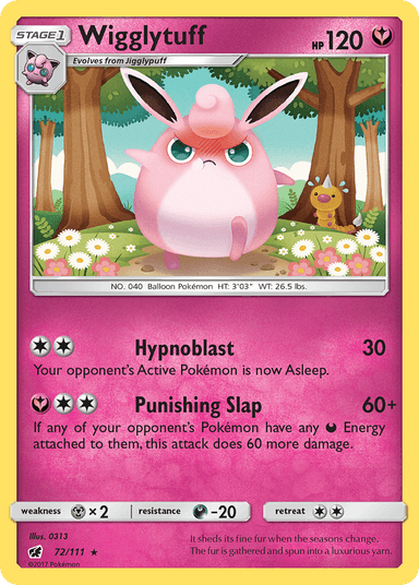 Carta Wigglytuff 72/111 do set Crimson Invasion — Pokémon TCG | Bynx