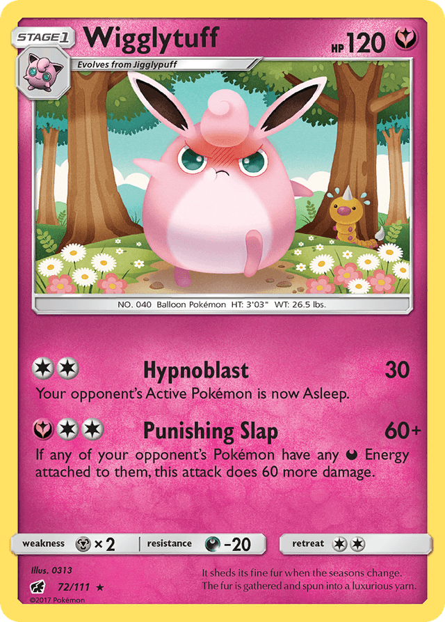 Carta Wigglytuff 72/111 do set Crimson Invasion — Pokémon TCG | Bynx