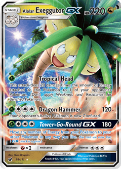 Alolan Exeggutor-GX 74 — Crimson Invasion