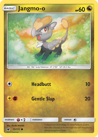 Carta Jangmo-o 75/111 do set Crimson Invasion — Pokémon TCG | Bynx