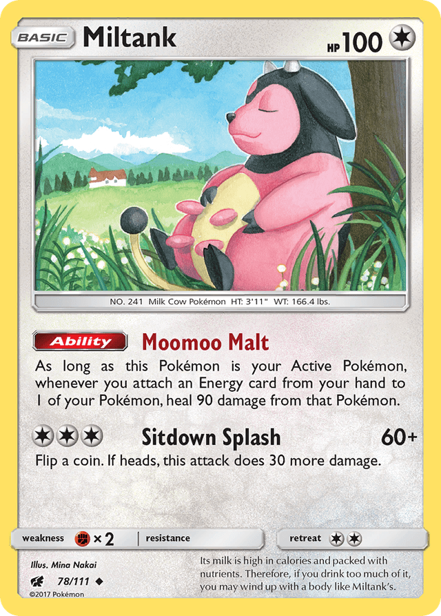 Carta Miltank 78/111 do set Crimson Invasion — Pokémon TCG | Bynx