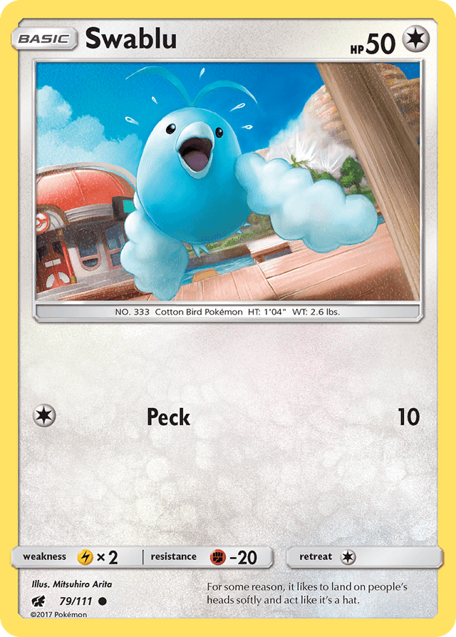 Carta Swablu 79/111 do set Crimson Invasion — Pokémon TCG | Bynx