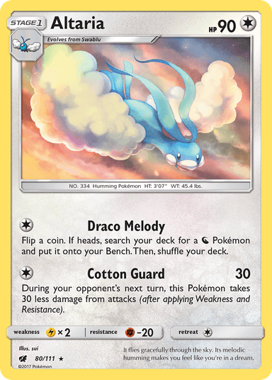 Carta Altaria 80/111 do set Crimson Invasion — Pokémon TCG | Bynx
