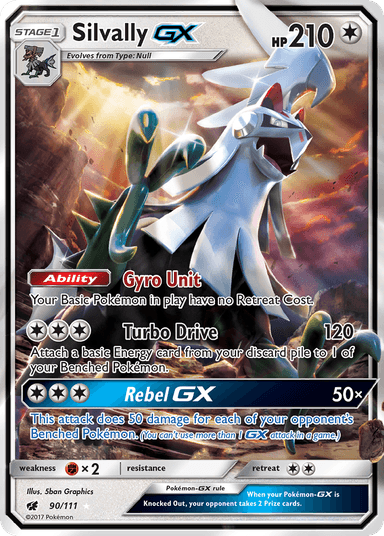 Carta Silvally-GX 90/111 do set Crimson Invasion — Pokémon TCG | Bynx