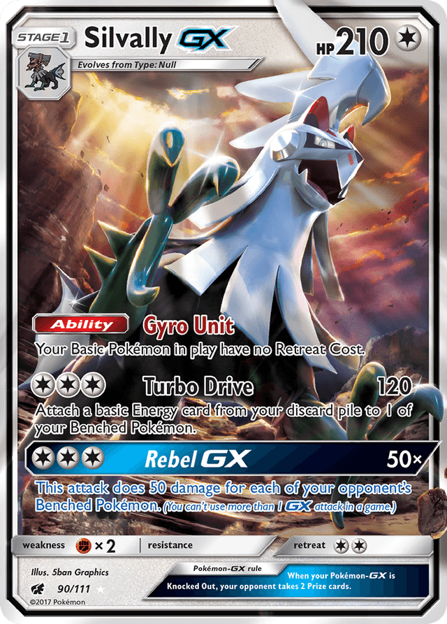 Carta Silvally-GX 90/111 do set Crimson Invasion — Pokémon TCG | Bynx