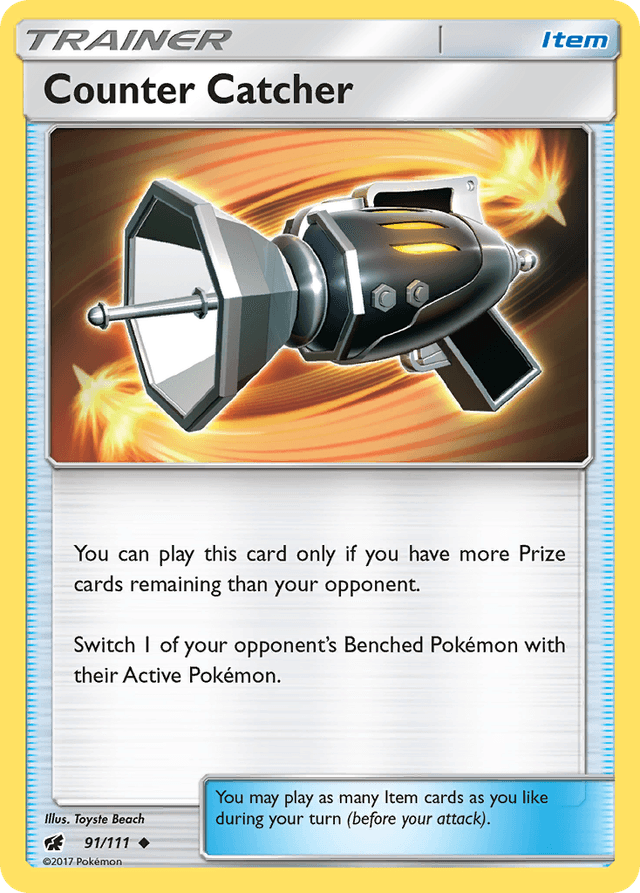 Carta Counter Catcher 91/111 do set Crimson Invasion — Pokémon TCG | Bynx