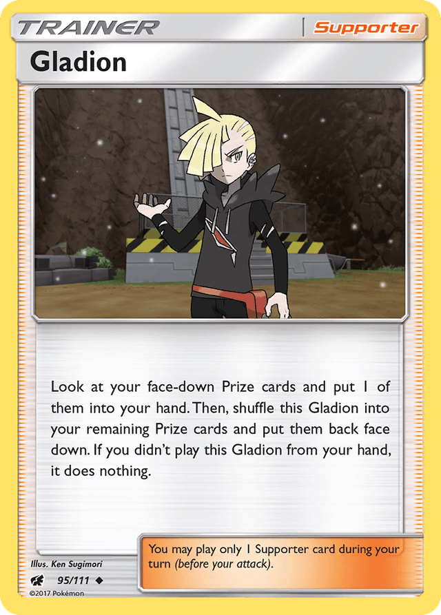 Carta Gladion 95/111 do set Crimson Invasion — Pokémon TCG | Bynx