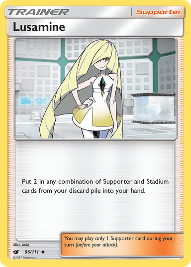 Carta Lusamine 96/111 do set Crimson Invasion — Pokémon TCG | Bynx