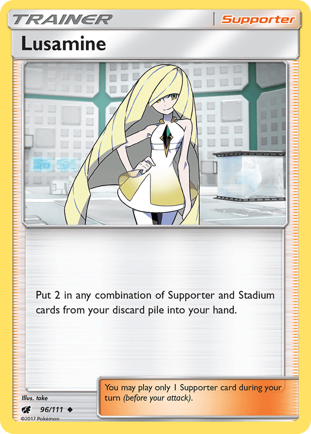 Carta Lusamine 96/111 do set Crimson Invasion — Pokémon TCG | Bynx