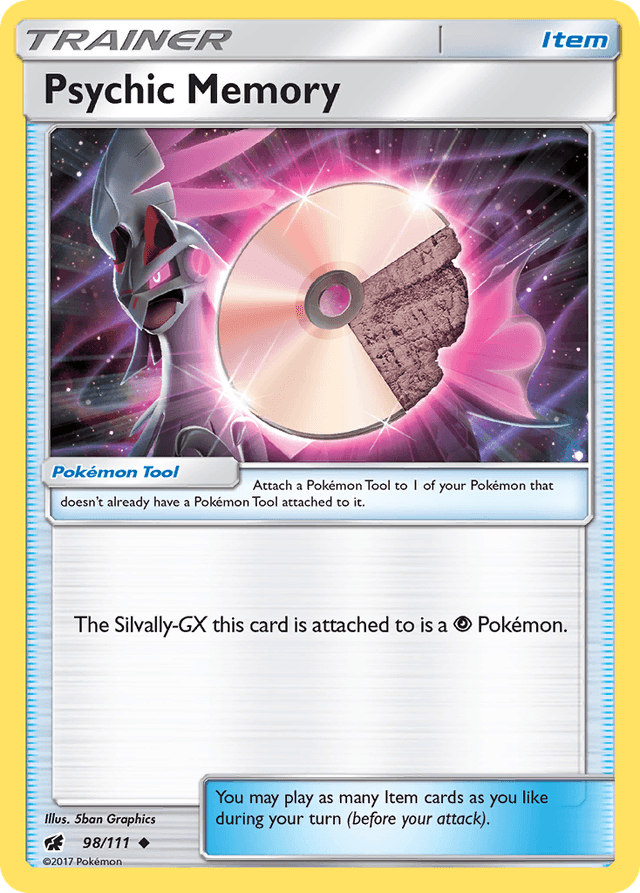 Carta Psychic Memory 98/111 do set Crimson Invasion — Pokémon TCG | Bynx