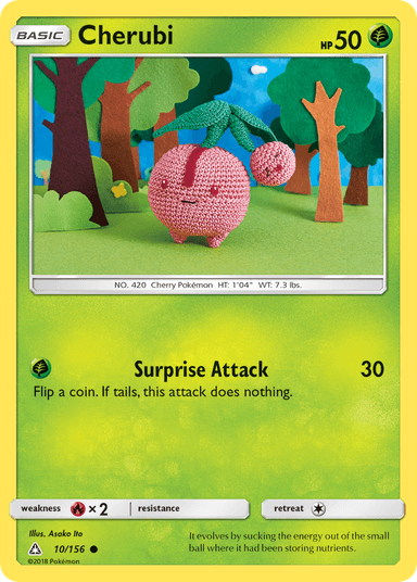 Carta Cherubi 10/156 do set Ultra Prism — Pokémon TCG | Bynx