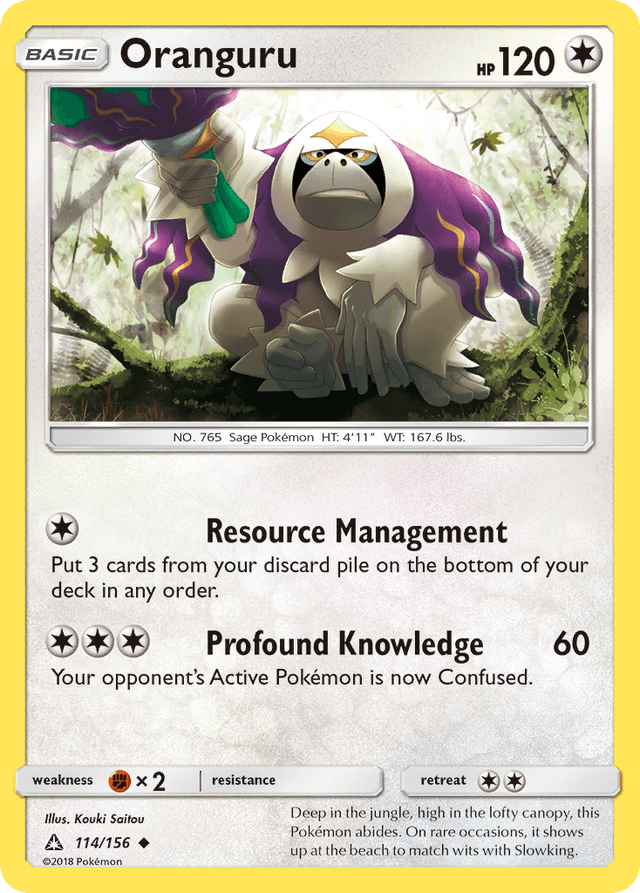 Carta Oranguru 114/156 do set Ultra Prism — Pokémon TCG | Bynx