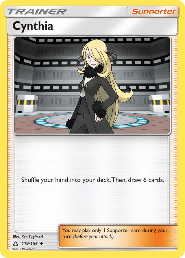 Carta Cynthia 119/156 do set Ultra Prism — Pokémon TCG | Bynx