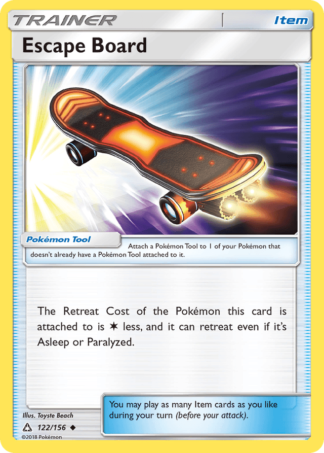 Carta Escape Board 122/156 do set Ultra Prism — Pokémon TCG | Bynx