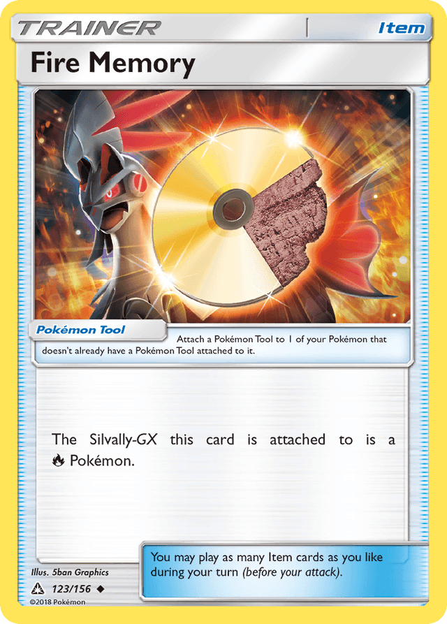 Carta Fire Memory 123/156 do set Ultra Prism — Pokémon TCG | Bynx